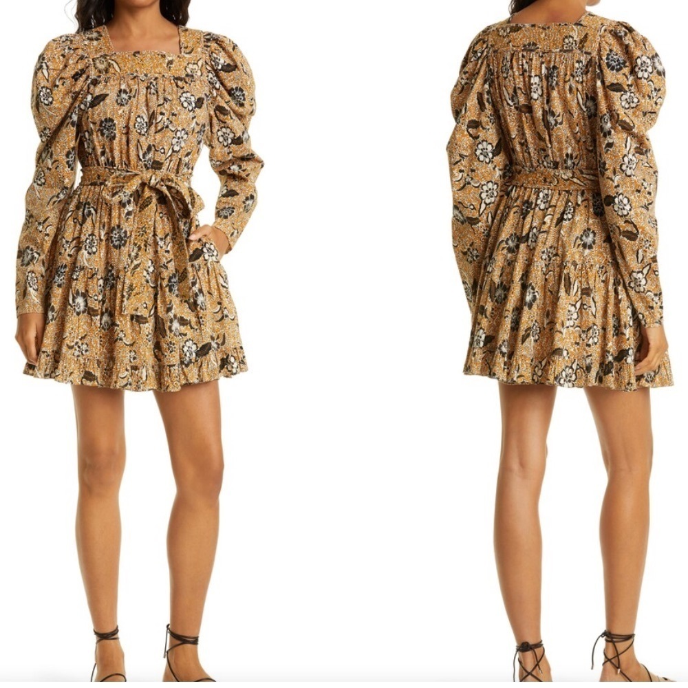 ULLA JOHNSON Nailah Puff Sleeve Dress